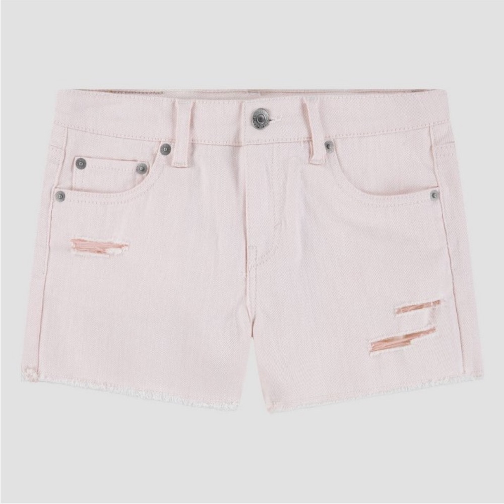 Levi’s Destructed Girlfriend Pink Shorts Size 12 NWT